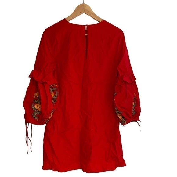 LUCY & LAUREL bohemian red dress - size s - Picture 3 of 7